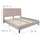 Flash Furniture King Size Beige Fabric Platform Bed with Mattress SL-BM10-20-GG - alternate 8